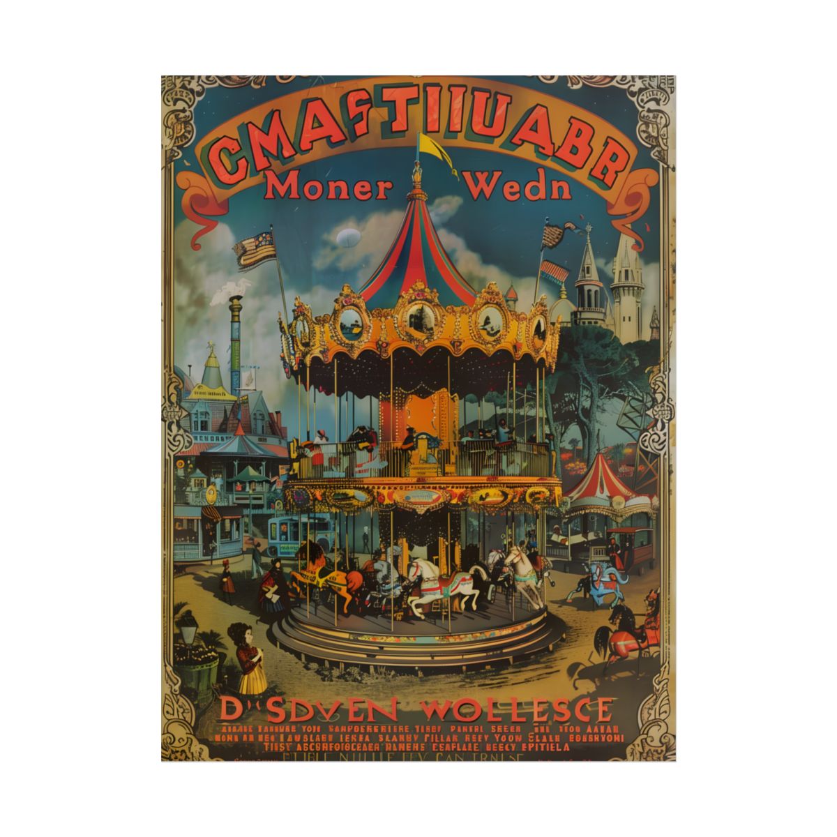 Enchanted Castle Dreams: Vintage Disneyland Magic - Poster