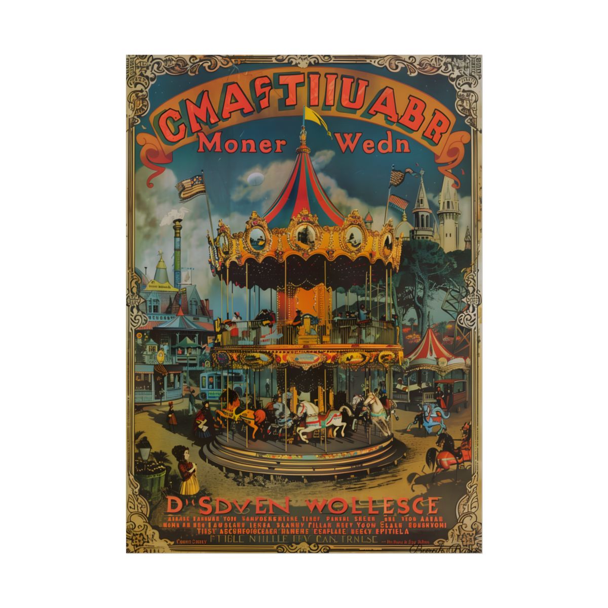 Enchanted Castle Dreams: Vintage Disneyland Magic - Poster