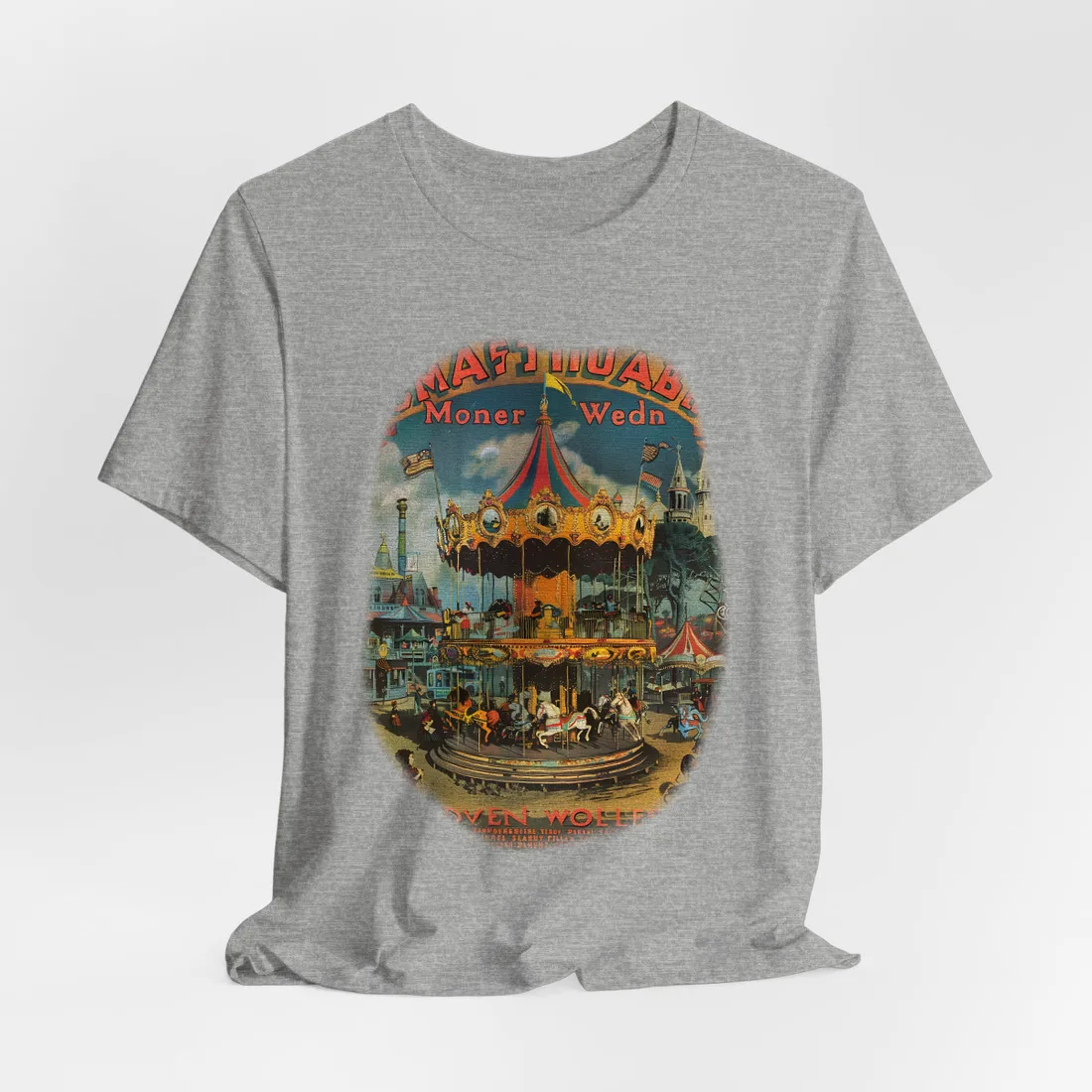 Enchanted Castle Dreams: Vintage Disneyland Magic - T-Shirt (Athletic Heather)