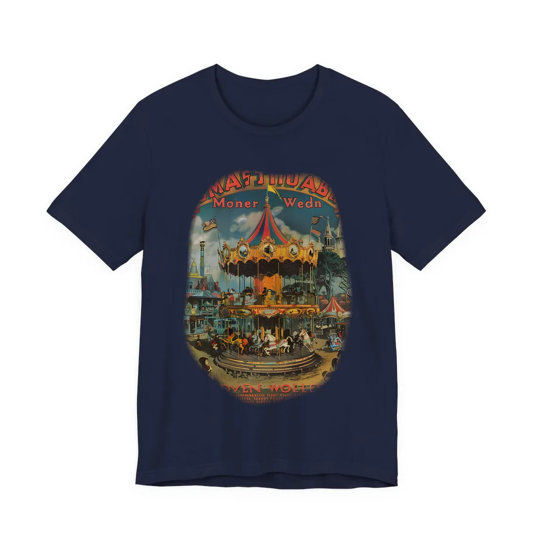 Enchanted Castle Dreams: Vintage Disneyland Magic - T-Shirt (Navy)