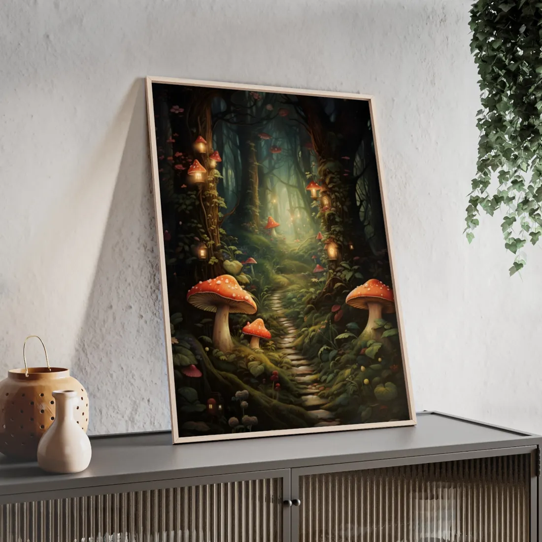 Enchanted Forest: A Whimsical Fairy Tale World of Six Brothers - Framed Poster