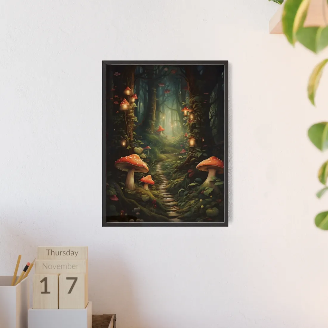 Enchanted Forest: A Whimsical Fairy Tale World of Six Brothers - Framed Poster