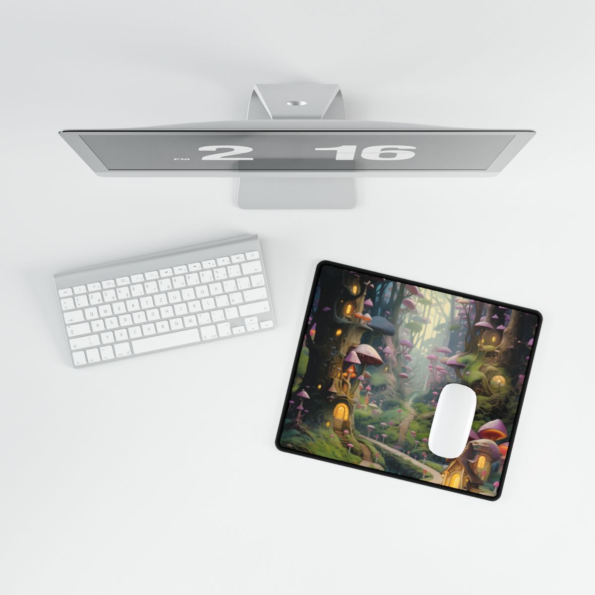 Enchanted Forest Adventure: Vibrant Artwork of Six Brothers - Desk Mat