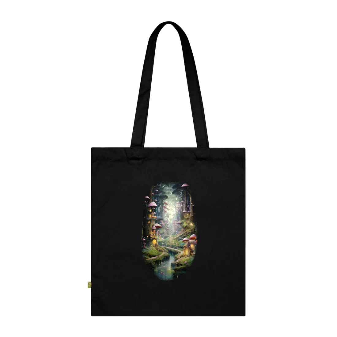 Enchanted Forest Adventure: Vibrant Artwork of Six Brothers - Tote Bag (Black)