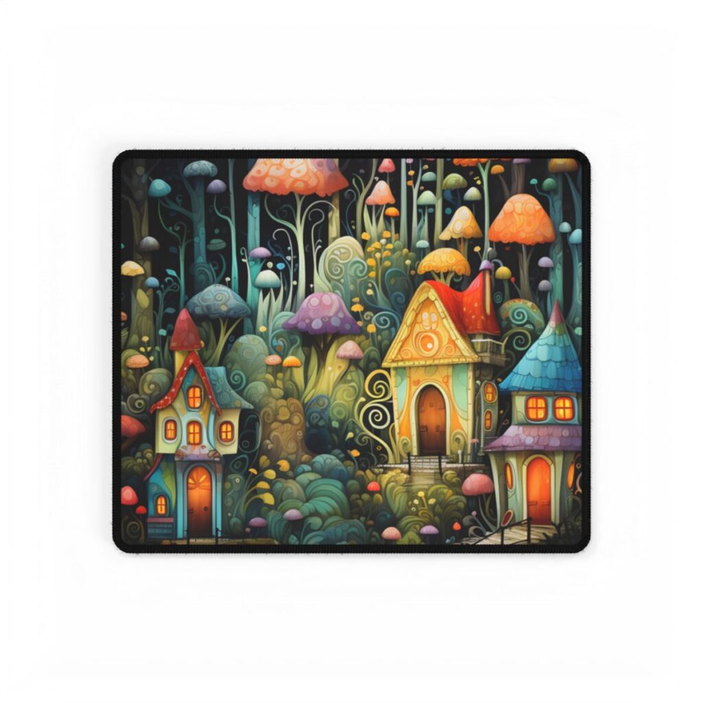 Enchanted Forest Fairies: A Classic Whimsical Artwork - Desk Mat