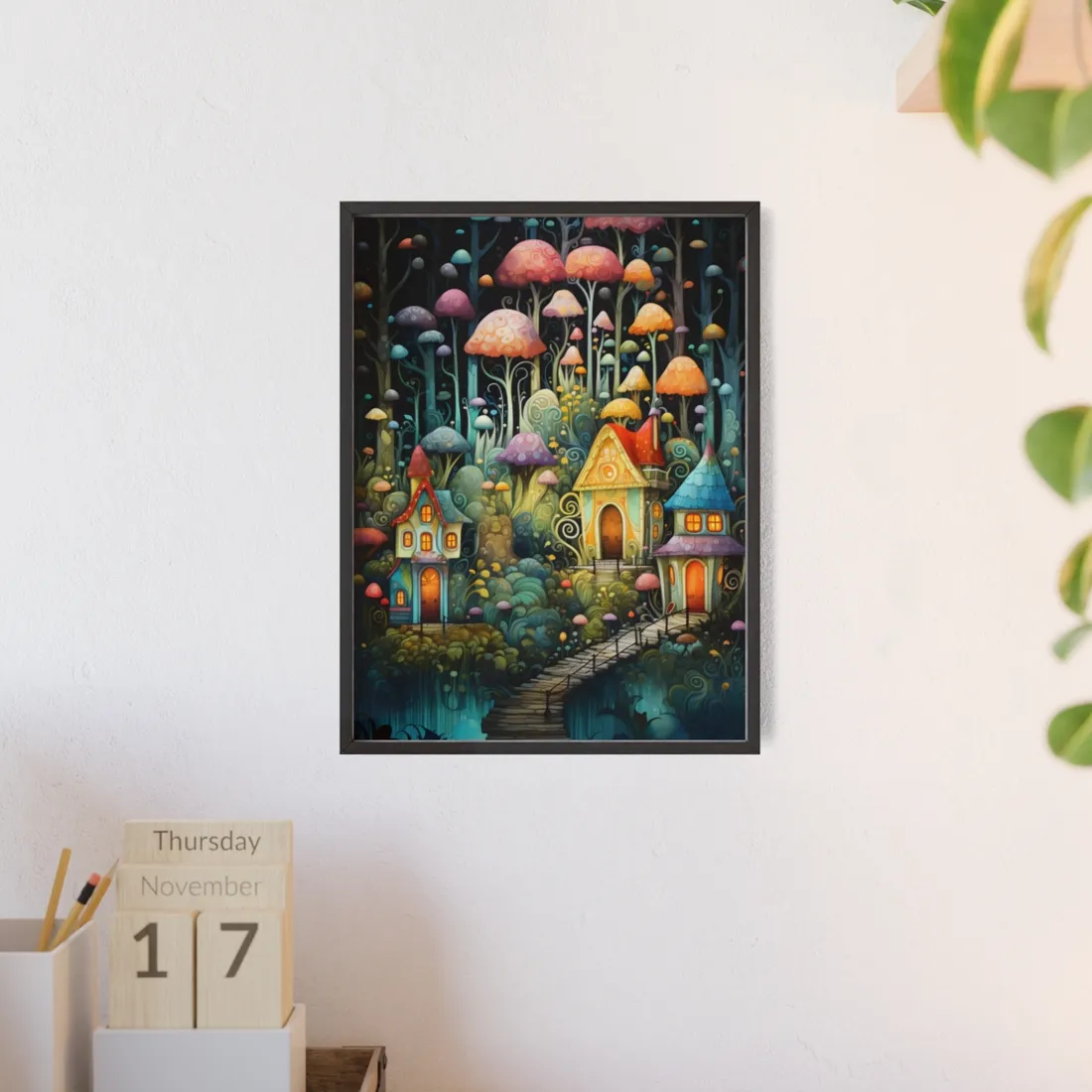 Enchanted Forest Fairies: A Classic Whimsical - Framed Poster