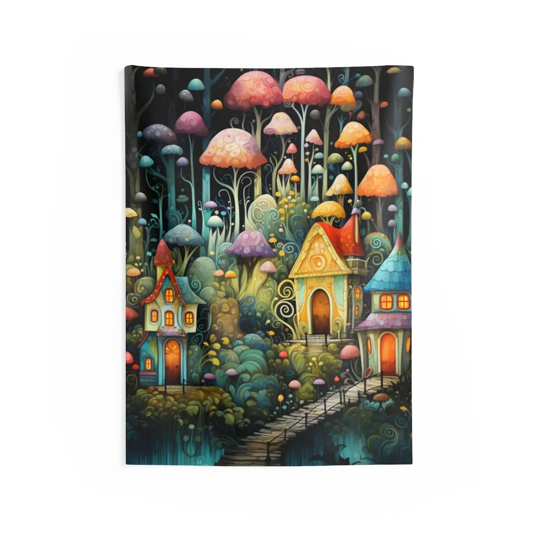 Enchanted Forest Fairies: A Classic Whimsical - Wall Tapestry