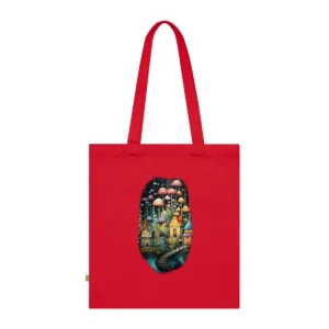 Mushroom Forest with Cottages Tote Bag
