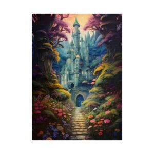 Mystical Forest Castle: Enchanted Woodland Towers Poster