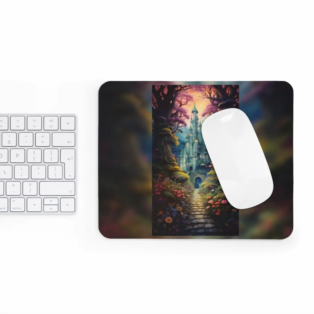 Enchanted Forest: Siblings in Wonder - A - Mouse Pad