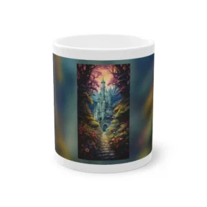 Mystical Forest Castle: Enchanted Woodland Towers Mug