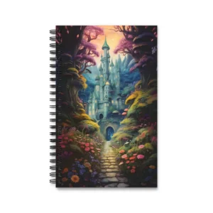Mystical Forest Castle: Enchanted Woodland Towers Spiral Notebook
