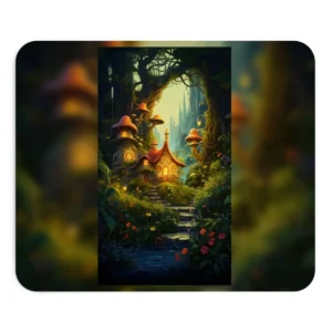 Fairy Cottage in Forest Mouse Pad