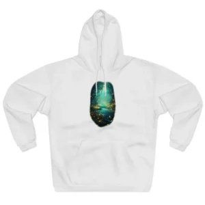 Forest Pond with Butterflies Hoodie