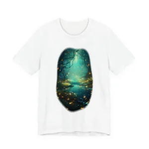 Forest Pond with Butterflies T-Shirt