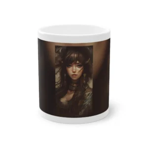 Woman with Gold Earrings Mug