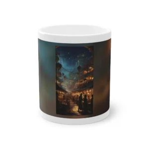 Night Market with Lanterns Mug