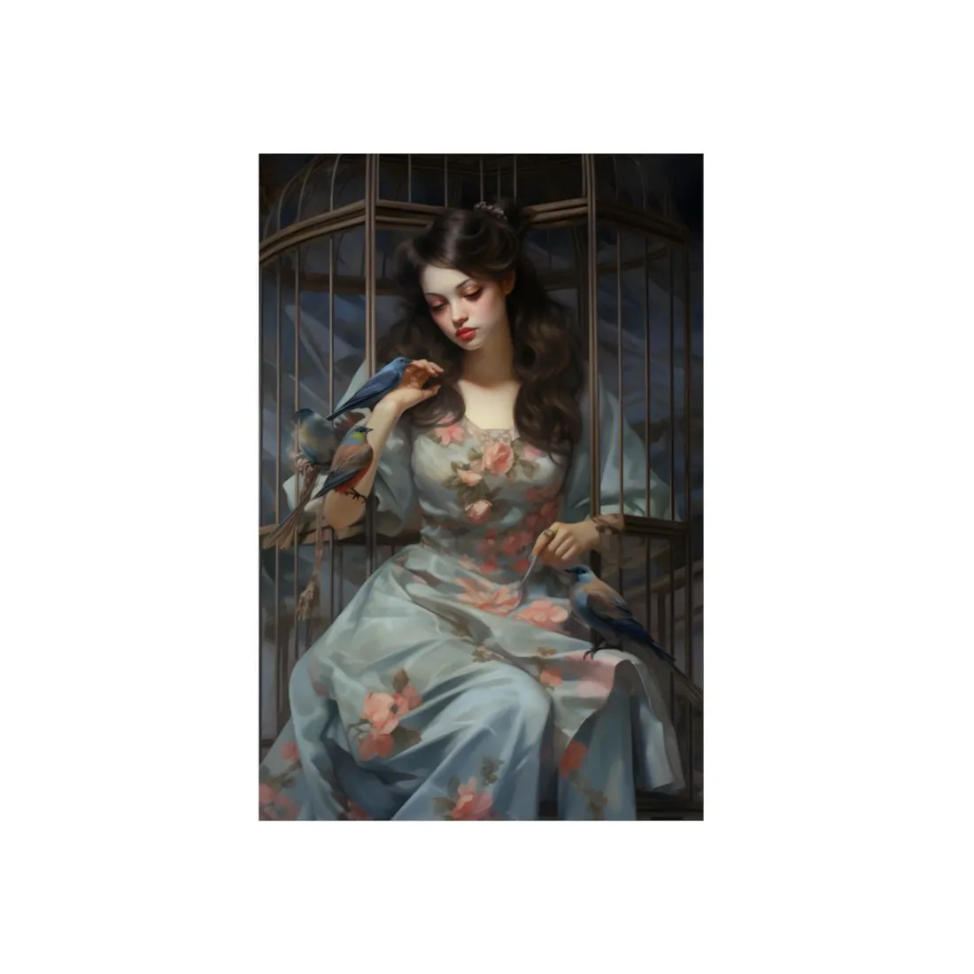 Enigmatic Guardian: A Closer Look - Metal Poster