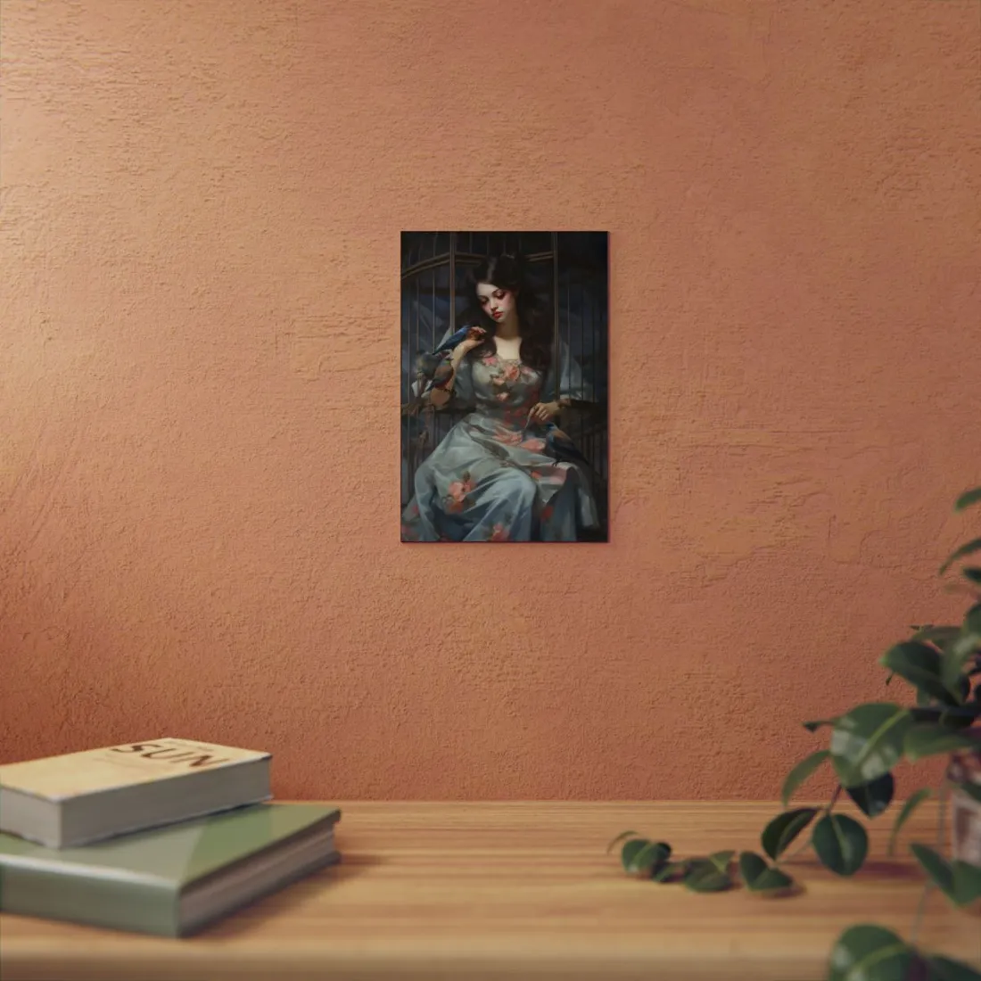 Enigmatic Guardian: A Closer Look - Metal Poster