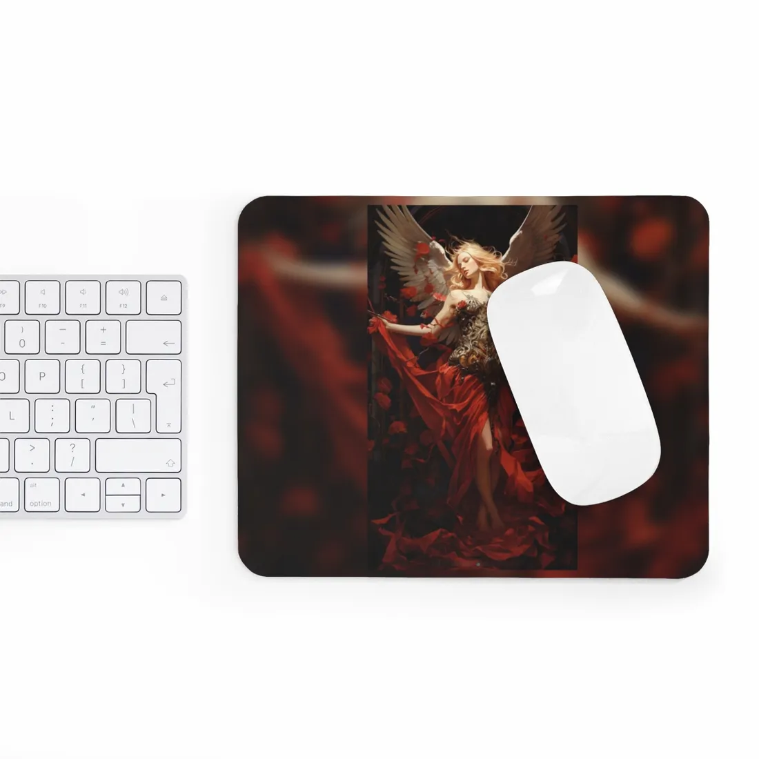 Enigmatic Guardian: A Figure of Mysterious Presence - Mouse Pad