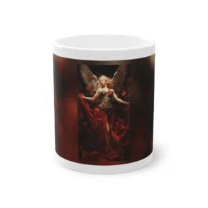 Winged Angel in Red Gown Mug