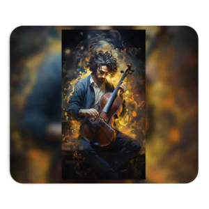 Man Playing Cello Mouse Pad