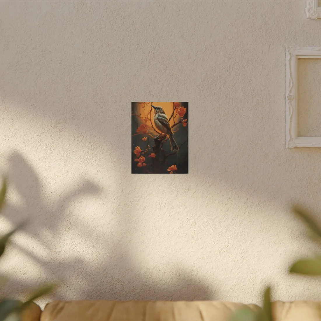 Enigmatic Songbird Guardian: Urban - Canvas