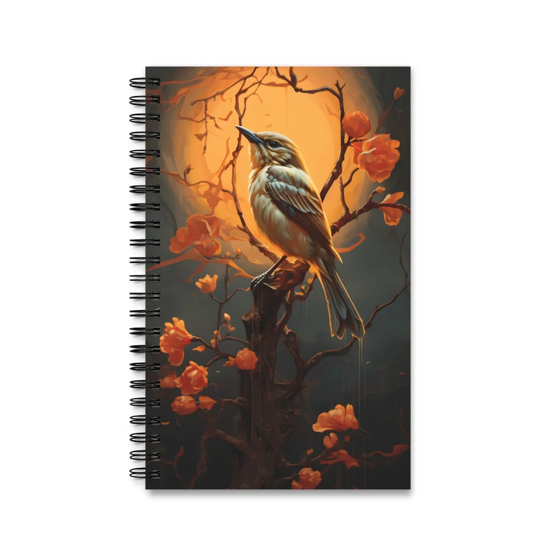 Enigmatic Songbird Guardian: Urban - Spiral Notebook