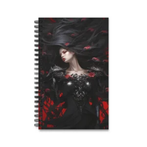 Dark Armor and Red Birds Spiral Notebook