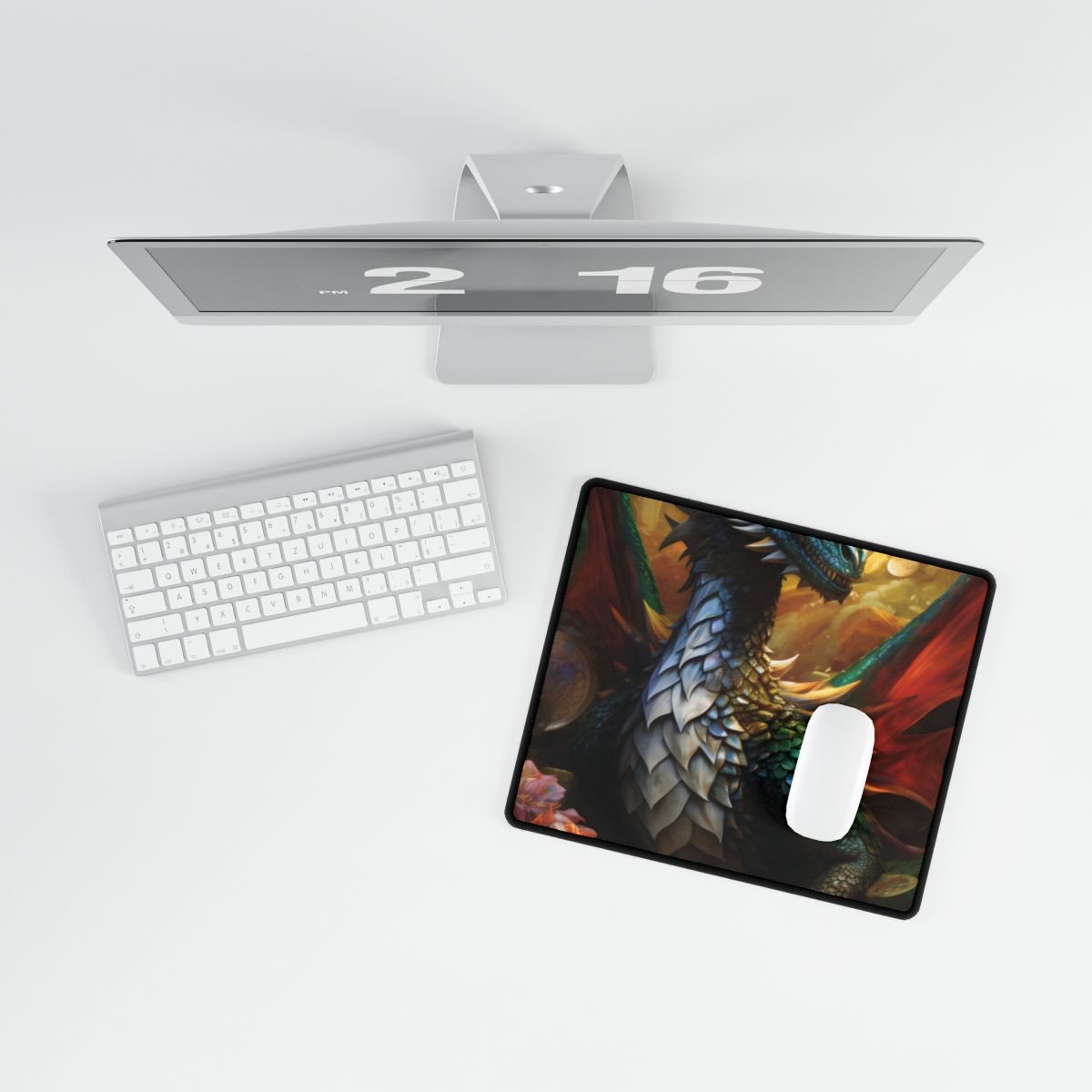 Epic Fantasy Dragon: Ancient Guardian of Wonder - Desk Mat