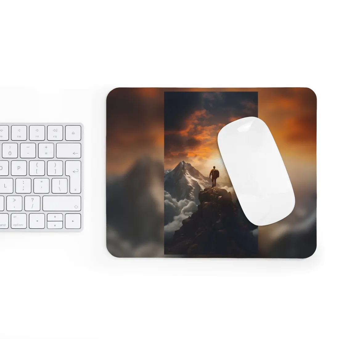 Epic Mountain Sunrise: Majestic Summit - Mouse Pad