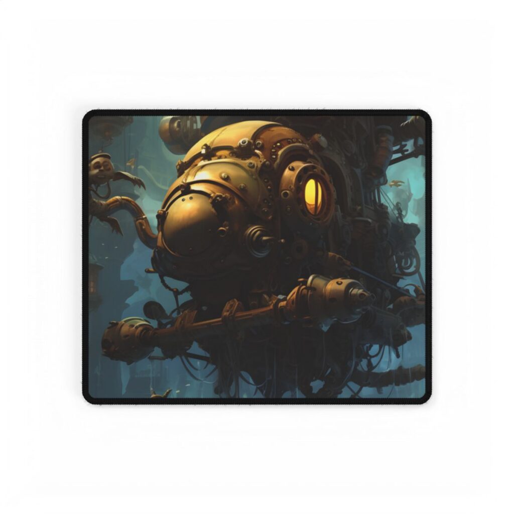 Epic Steampunk Oceanic Adventure: Crew Sets Sail - Desk Mat