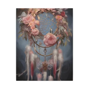Rose Dreamcatcher Canvas Print