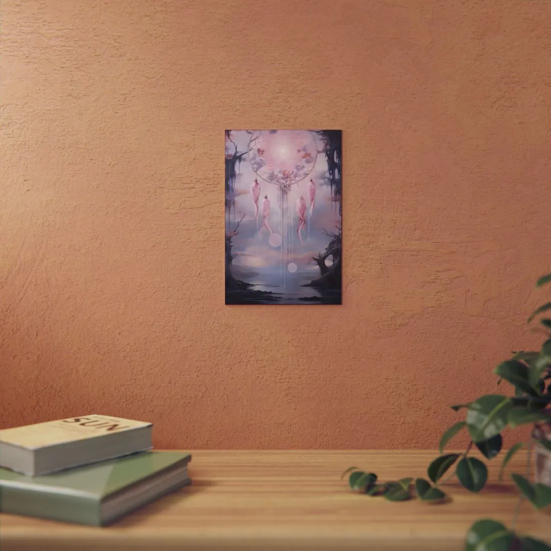 Ethereal Dreamcatcher Realm: Surreal Dreamscape Art - Metal Poster