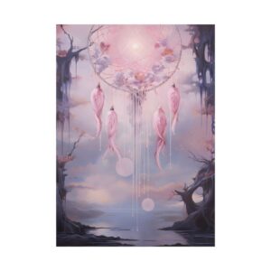 Pink Dreamcatcher over Lake Poster