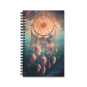 Dreamcatcher with Feathers Spiral Notebook