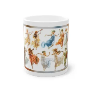 Musician Figures in Flowing Robes Mug