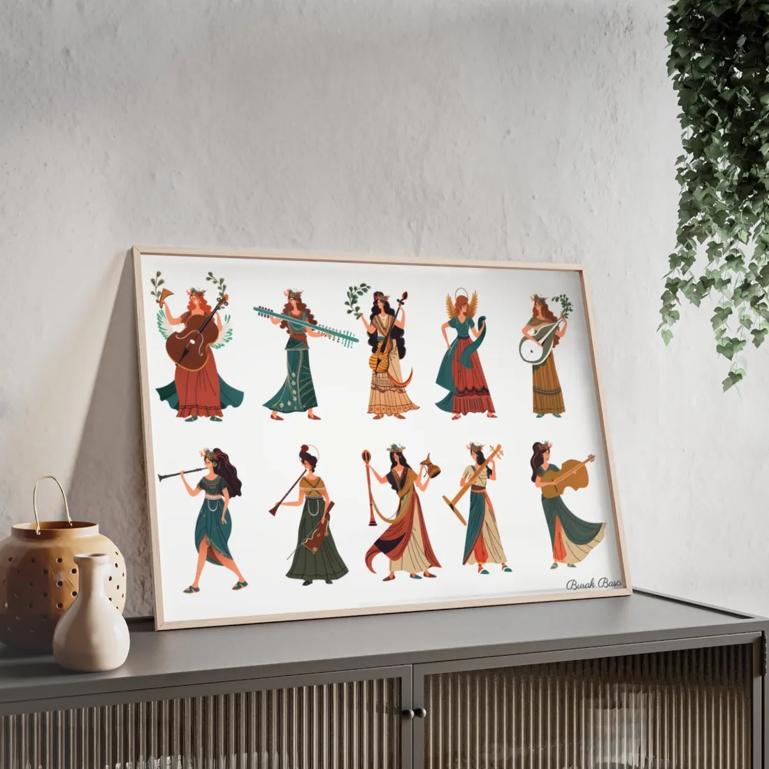 Ethereal Goddesses of Greece: Mythical - Framed Poster