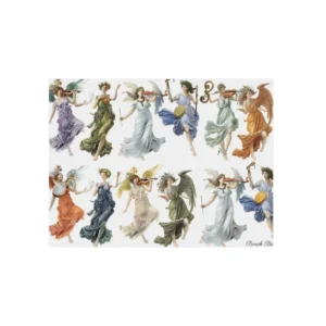 Classical Women Playing Instruments Metal Poster