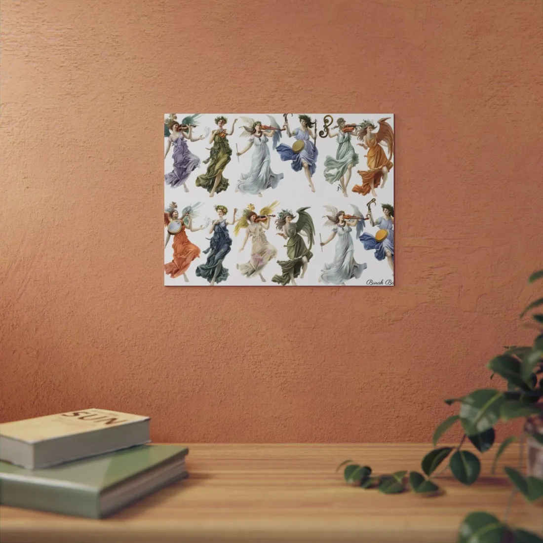 Ethereal Greek Goddesses: Classical Artwork featuring Nine Unique Deities - Metal Poster