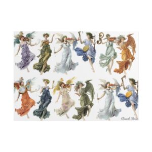 Classical Women Playing Instruments Poster