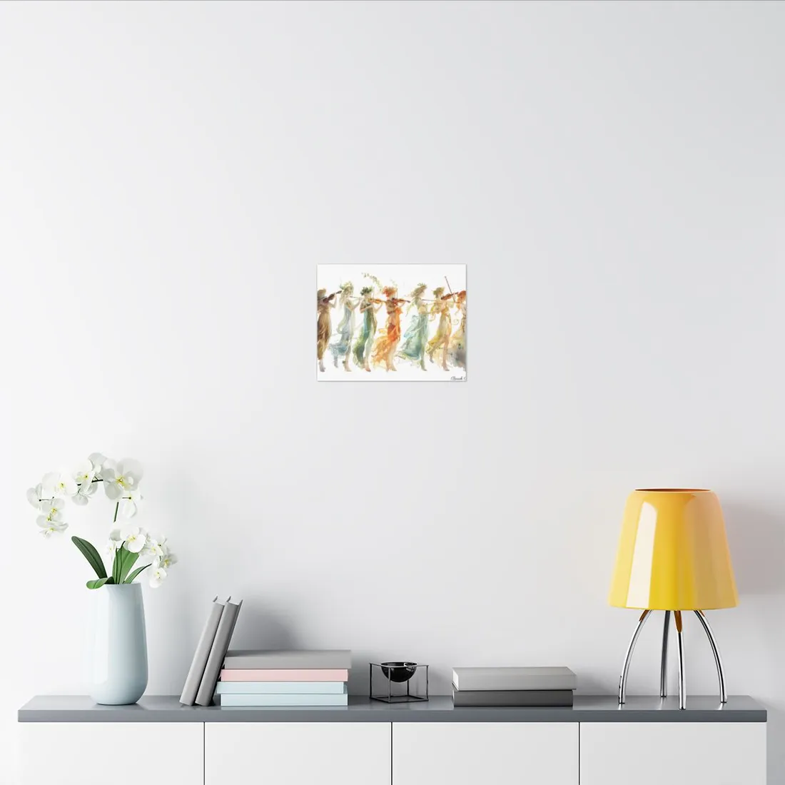 Ethereal Greek Goddesses: Serene Stylized Art - Canvas