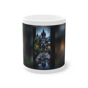 Gothic Victorian Mansion at Dusk Mug