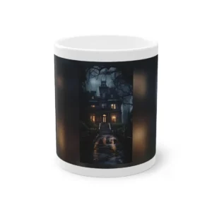 Victorian Mansion at Night Mug