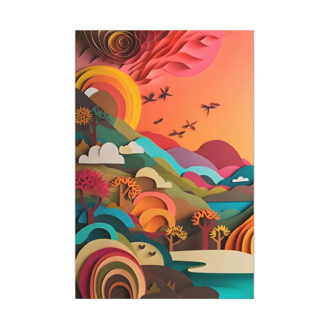 European Quilled Artwork: A Masterpiece of Paper Intricacy - Canvas