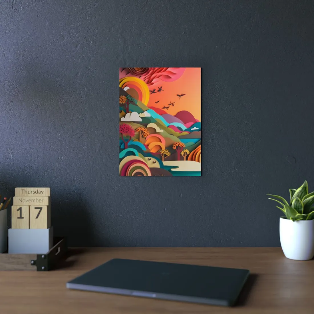European Quilled Artwork: A Masterpiece of Paper Intricacy - Metal Poster