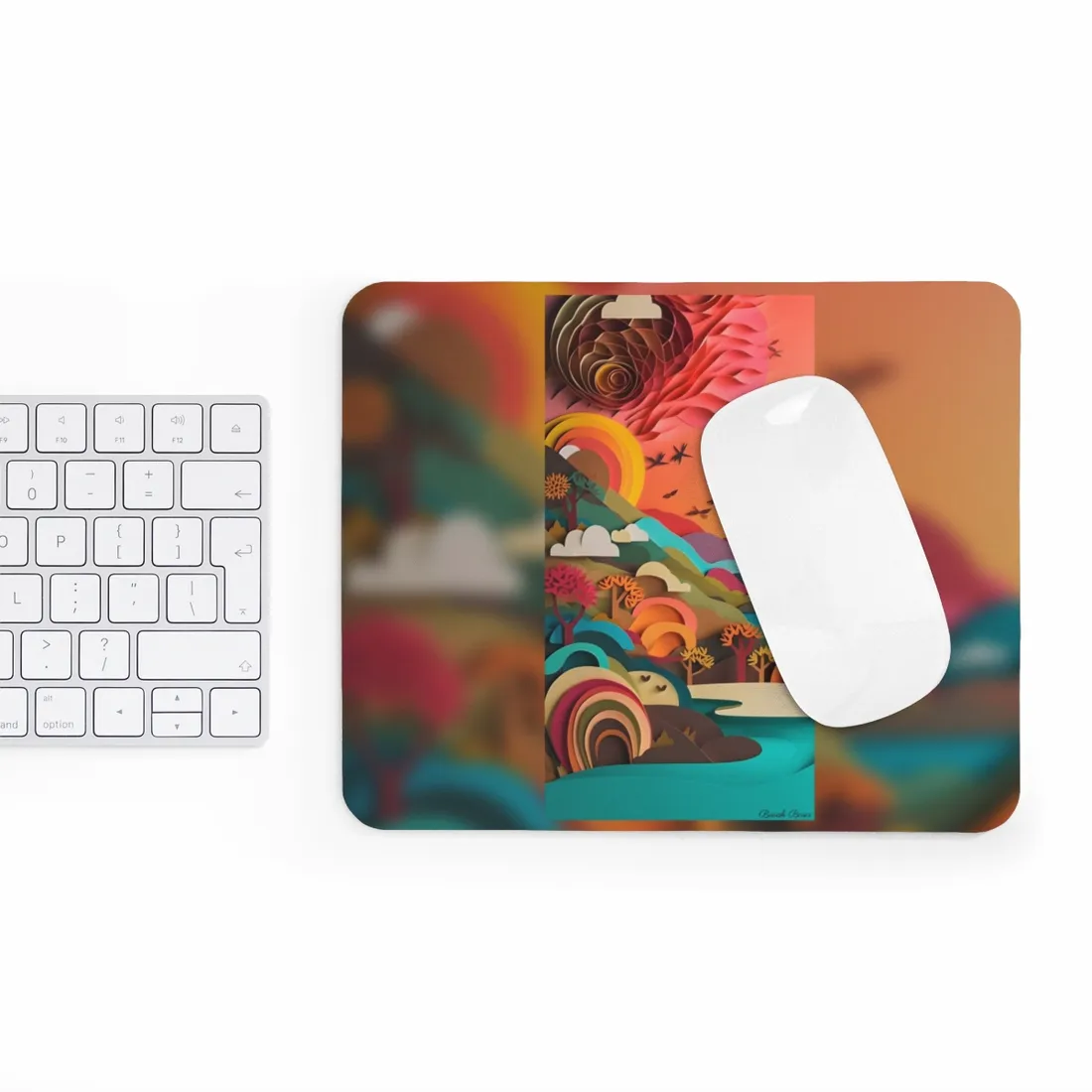 European Quilled Artwork: A Masterpiece of Paper Intricacy - Mouse Pad