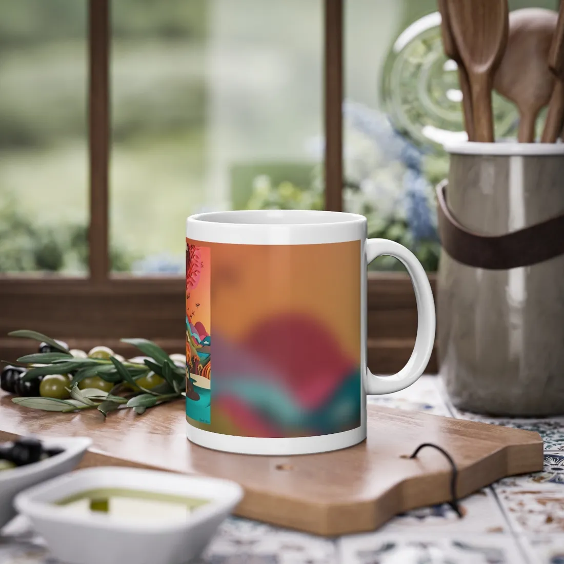 European Quilled Artwork: A Masterpiece of Paper Intricacy - Mug