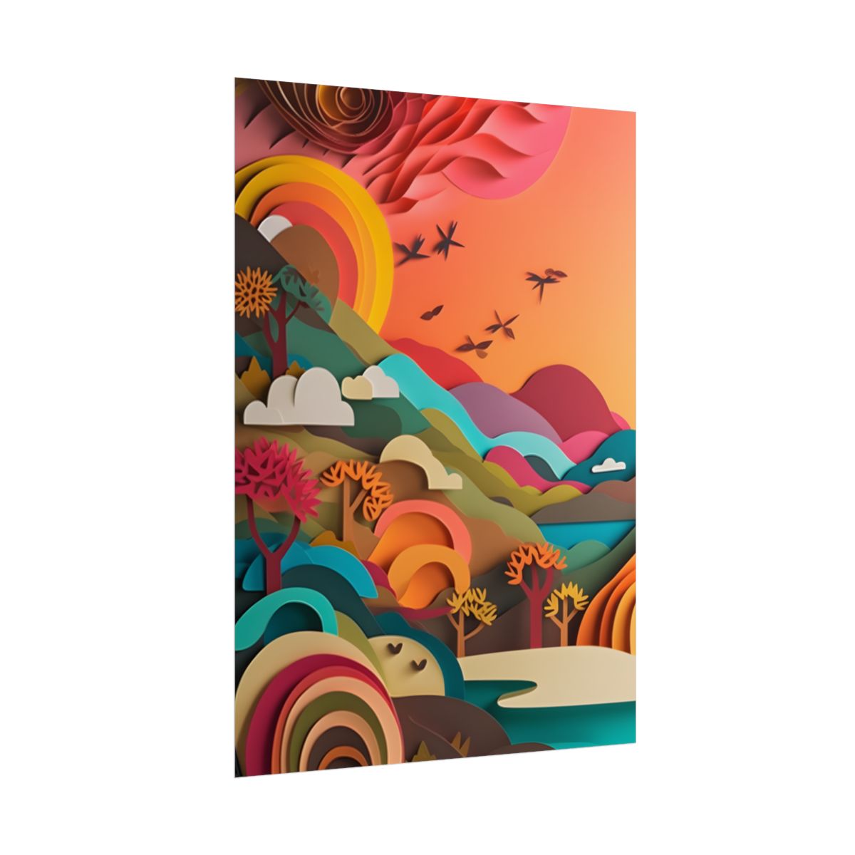 European Quilled Artwork: A Masterpiece of Paper Intricacy - Poster