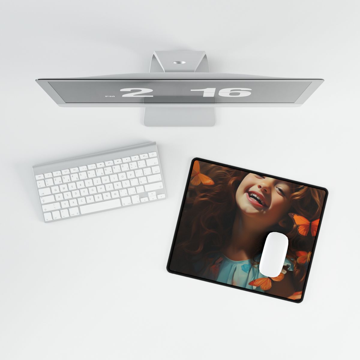 Everyday Moments: Portrait of a Young Child - Desk Mat